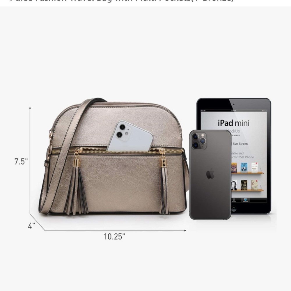 Elegant Gold Crossbody Bag